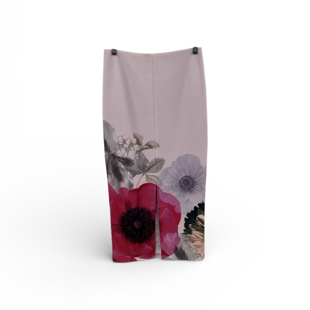 Ted Baker Pink Floral Pencil Skirt